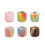 Cotton Yarn Rainbow Knitting Crochet Thread 4 Rolls 2