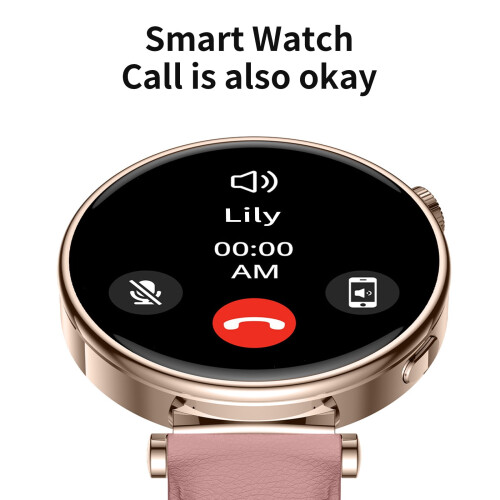 Txmfgh Elegância e Conectividade Aprimoradas: Smartwatch para Casais com Tela de Alta Definição de 1,32 polegadas, Chamadas Bluetooth e Música 2