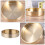 Brass round disc plate holder rose gold 1 piece 3