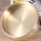 Brass round disc plate holder rose gold 1 piece 4