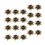 Flower Bead Caps Ancient Green 20pcs 4