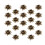 Flower Bead Caps Ancient Green 20pcs 7