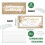 Rose Blank Gift Certificates with Envelopes 40 pcs 6.63 x 2