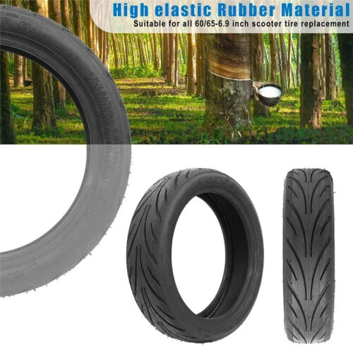 2 Peças para Scooter Elétrica para  para  Max G2 G65 60/65-6.9 Pneu Externo A Vácuo 9,68 Polegadas Pneu Traseiro Sem Câmara 2
