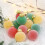 Samt-Weihnachtsornamente, beflockt, 12 Stück, verschiedene Farben 2