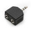 3,5 mm mono Y-splitter adapter sort 2 stk. 5