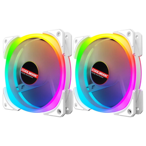 PC-koelventilator ultrastil LED-radiator set 1