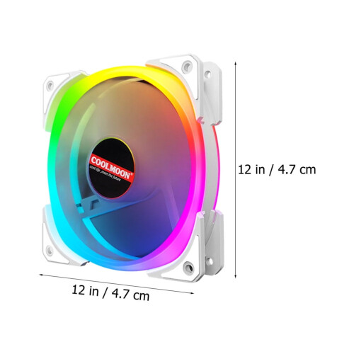 PC-koelventilator ultrastil LED-radiator set 2