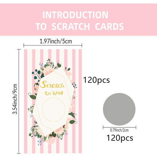 Blank Scratch Cards with Stickers 120 pcs 2