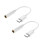 Type-C til 3,5 mm lydadapter hvid 2 stk. 2