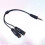 Stereo adaptér 3,5mm samec-samice, černý 4