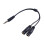 Stereo adaptér 3,5mm samec-samice, černý 5