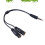 Stereo adaptér 3,5mm samec-samice, černý 6