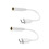 Type-C til 3,5 mm lydadapter hvid 2 stk. 6