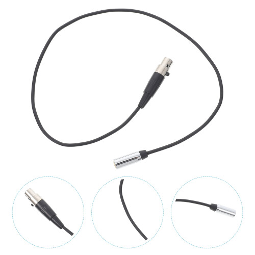 Θηλυκό XLR σε θηλυκό καλώδιο DC 3.5mm, μαύρο 1