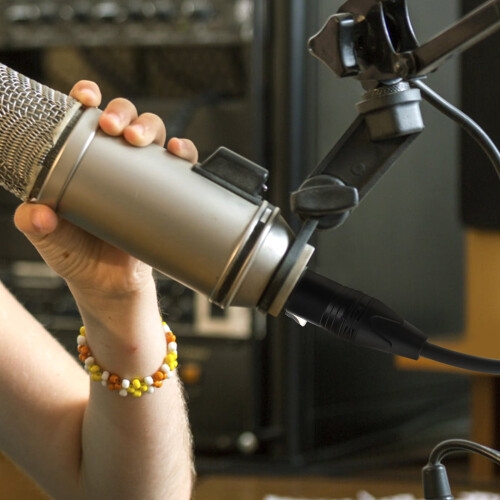 Audiokabel voor het omzetten van microfoon naar luidspreker 1