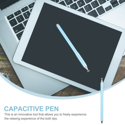 Penna stilo blu a punta fine per tablet con punta sostituibile 2