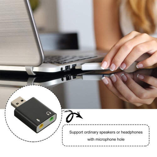 USB Audio Adapter External Stereo 7.1 Sound 1