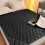 Protège-matelas imperméable matelassé en coton blanc rose 5