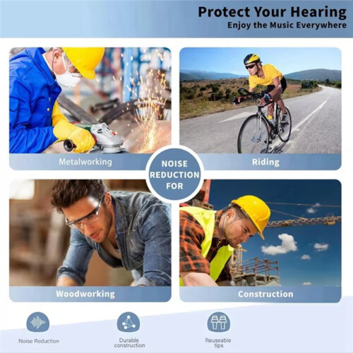 Earphone  Ear Plugs Hearing Protection for Work Construction Site and Noisy Environments 1