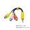 AV Audio Splitter Kabel 3-Way 4 stk 2