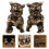 Brass lion figurine desktop statue 1 pair 3