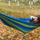 Outdoor hammock canvas stripe 280x80 cm blue 7