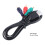 Audio-video RCA-converterkabel 1 m 3 ft 2