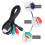 Audio-video RCA-converterkabel 1 m 3 ft 5
