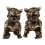 Brass lion figurine desktop statue 1 pair 5