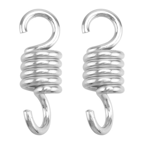 Stainless Steel Porch Swing Spring Hook 2PCS 1