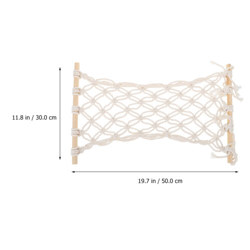 Fruit vegetable macrame hammock white 1 pc 2