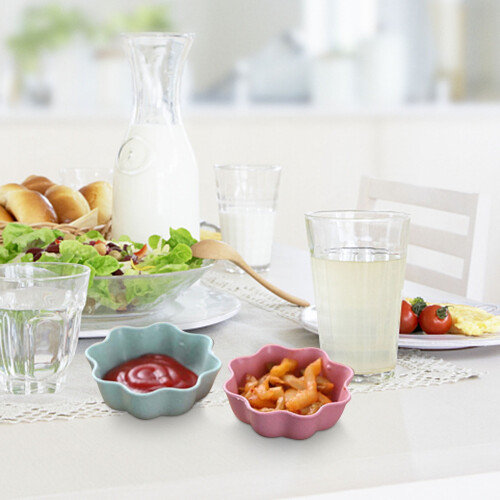 Mini soy sauce dish with handles green 1 piece 2