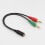 Headset splitterkabel hun til 2 han 1 stk. 2
