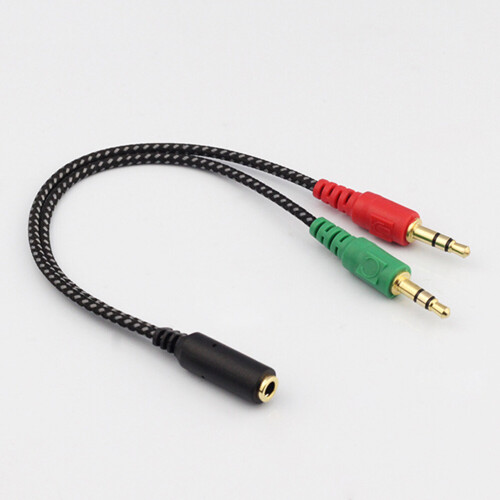 Headset splitterkabel hun til 2 han 1 stk. 1