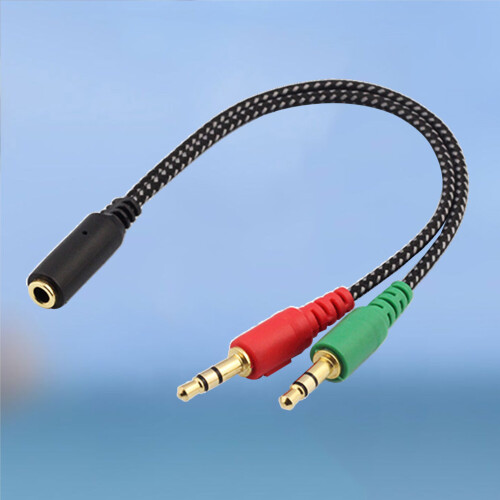 Headset splitterkabel hun til 2 han 1 stk. 2