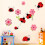 Ladybird cartoon wall decal removable 2 pcs 4
