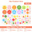 Circular Wall Stickers Inspirational Quotes 89 pcs 2