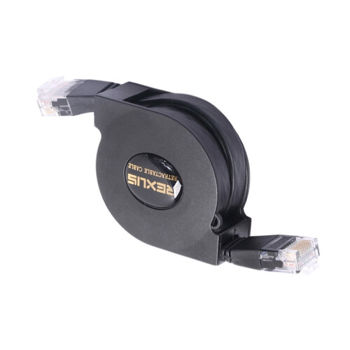 Καλώδιο Cat6 Ethernet με ανασυρόμενο δρομολογητή 2 μέτρα, μαύρο 2