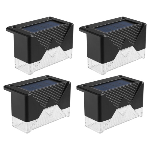 Luminária de parede solar com sensor de movimento PIR para jardim externo. 1