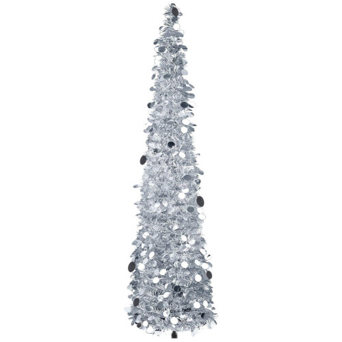 5ft Collapsible Tinsel Christmas Tree with Stand 1