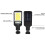 Solar LED-schijnwerper voor buiten, IP65 waterdicht, met bewegingssensor. 5