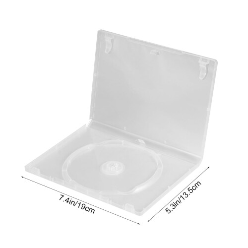 CD-Aufbewahrungsbox mit Cover-Einlegern, 6 Stück 1