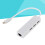 USB 3.1 Type-C til RJ45 Ethernet-adapter 10/100 Mbps hvit 2