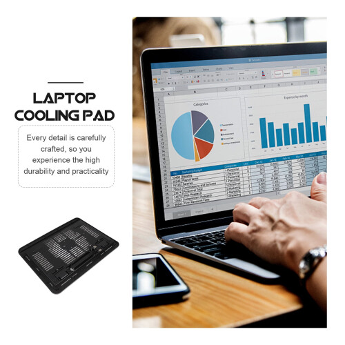 Gaming laptop koelpad standaard met LED (2 stuks) 1