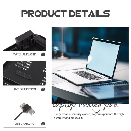 Gaming laptop koelpad standaard met LED (2 stuks) 2