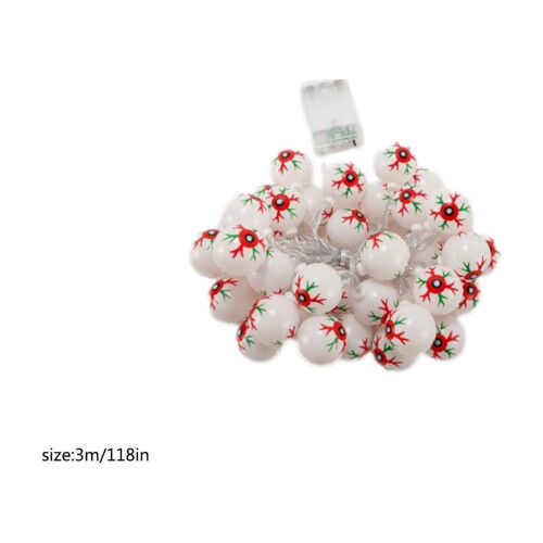 Luzes de Halloween com 10 LEDs, 1,5 m (4,92 pés), para uso interno e externo. 2