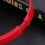 Cuffie con microfono, leggere, pieghevoli, rosse 6