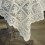 Toalha de mesa retangular com bordado vazado em renda (1 unidade) 6