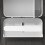Plastic Tissue Holder Rod with Hinge Bracket White 2 Pcs 3